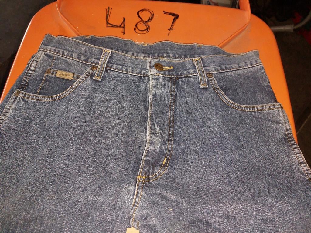 Vintage Wrangler Jeans Jaren '80 - Klassieke Denim, Blauw, Maat 42/44 (L), Gedragen, Wrangler