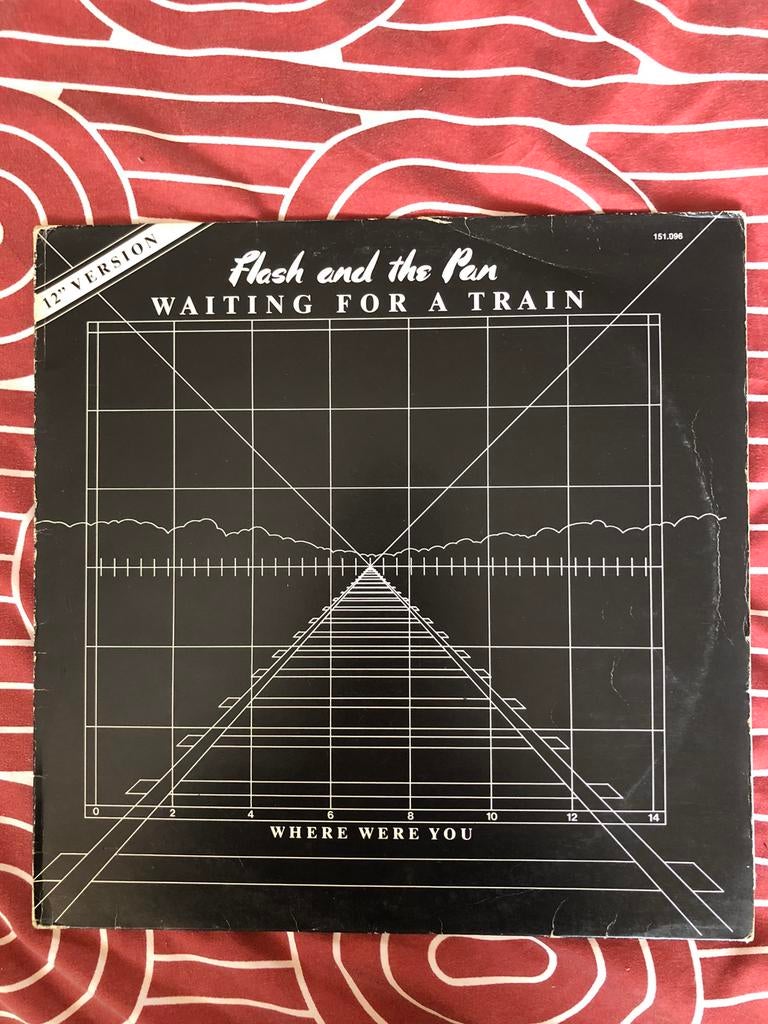 12” Flash and the pan - Waiting for a train (1982), Ophalen, 1980 - 1989, Gebruikt, 12 inch