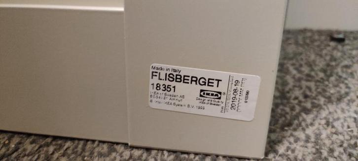 IKEA Flisberget deur 50x195 lichtbeige, Doe-het-zelf en Verbouw, Deuren en Horren, Gebruikt, Binnendeur, Minder dan 200 cm, Minder dan 80 cm