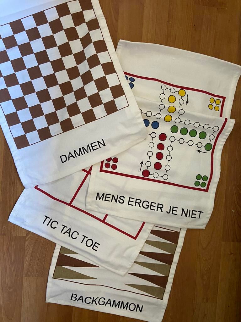 Splinternieuwe Backgammon Borden placemat tafel onderzetters, Ophalen of Verzenden, Nieuw, Rechthoek