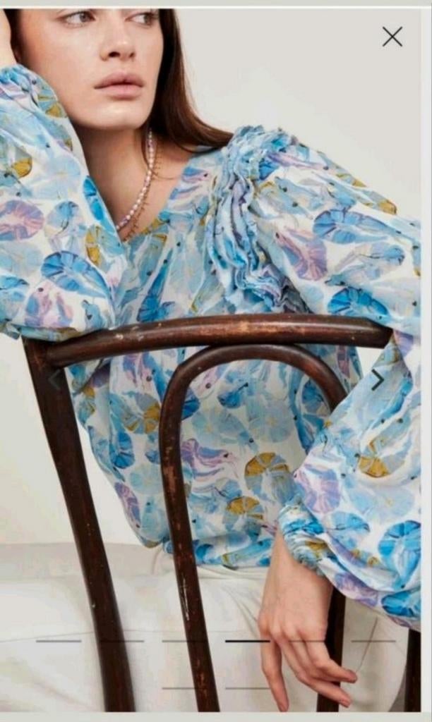 Fabienne Chapot Azure top/ blouse maat 36 *nieuw *, Blauw, Nieuw, Ophalen of Verzenden, Fabienne Chapot