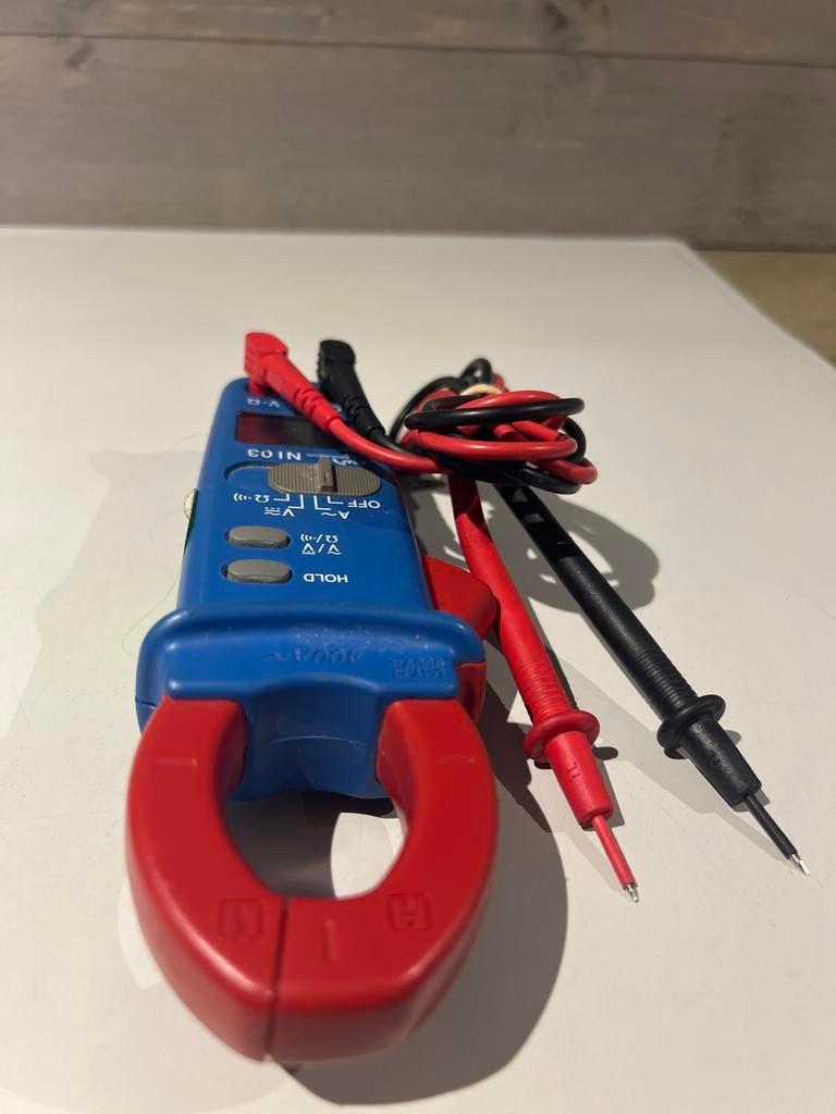 Digitale Stroomtang Multimeter met Meetkabels en Tas, N, Ophalen of Verzenden, N, N