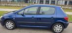 Peugeot 307 1.6 16V 5DR 2004 Blauw, Auto's, Peugeot, Voorwielaandrijving, Stof, Zwart, 4 cilinders