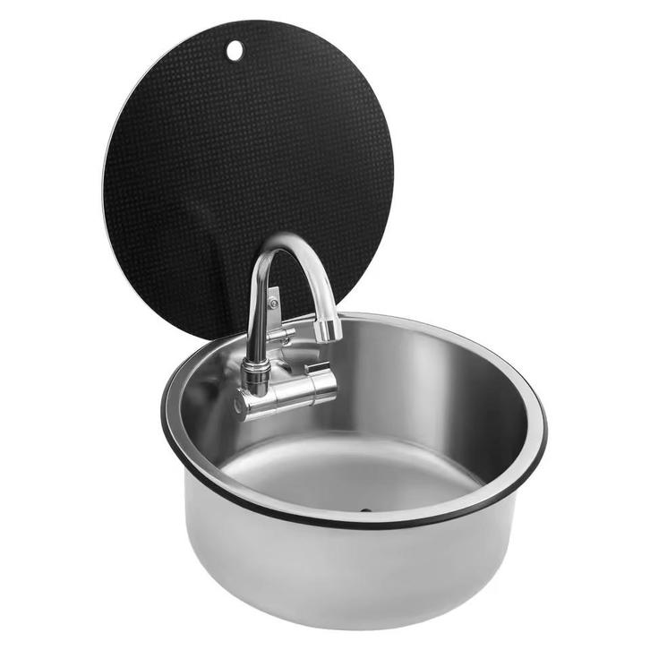 RVS Camper Spoelbak met Kraan en Deksel Caravan RV, Caravans en Kamperen, Camper-accessoires, Nieuw, Verzenden