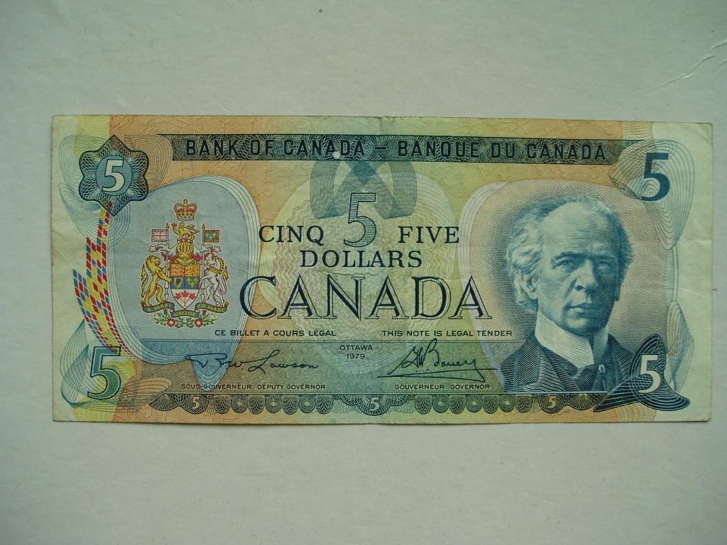 1040. Canada, 5 dollars 1979 Sir Wilfrid Laurier., Verzenden, Noord-Amerika, Los biljet