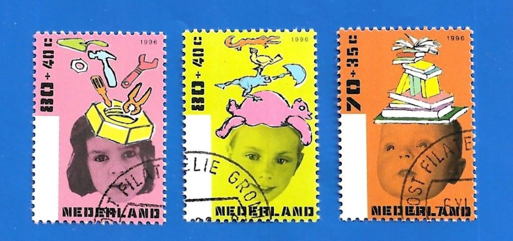 Kinderpostzegels 1996 - NVPH 1698/1700 (Gestempeld), Verzenden, Na 1940, Gestempeld