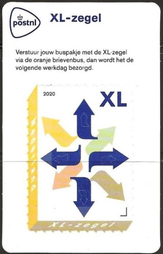 2020 XL Postzegel Postfris., Postzegels en Munten, Postzegels | Nederland, Verzenden, Postfris