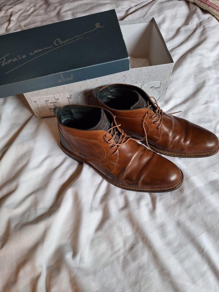 Herenschoenen classic brown cognac maat 42 (7 1/2), Ophalen of Verzenden, Zo goed als nieuw, Bruin, Wandelschoenen of Bergschoenen