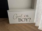 Houten gender reveal kist, Ophalen, Zo goed als nieuw, 50 tot 100 cm, Minder dan 50 cm