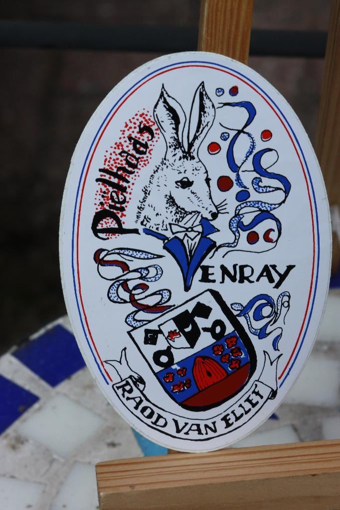 Mooie sticker Piëlhaas Venray Raod van Ellef ZGAN carnaval, Ophalen of Verzenden, Zo goed als nieuw, Overige typen