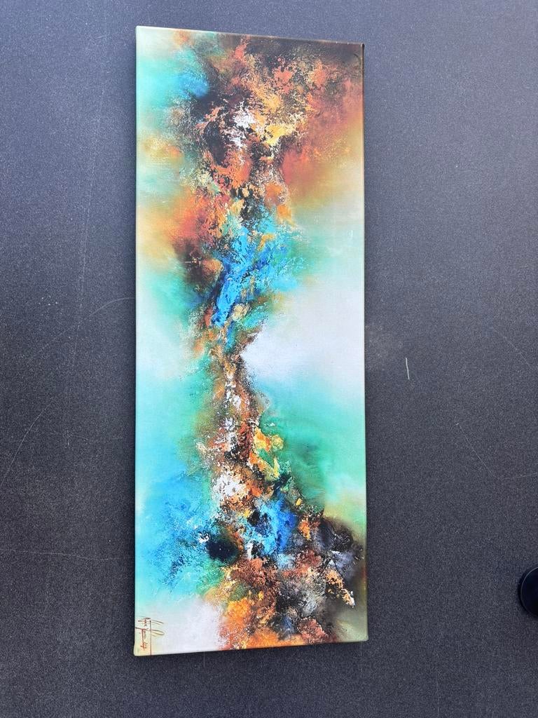 Schilderij abstract, Antiek en Kunst, Ophalen