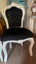 Barok stoel zwart, Ophalen of Verzenden, Zwart, Eén