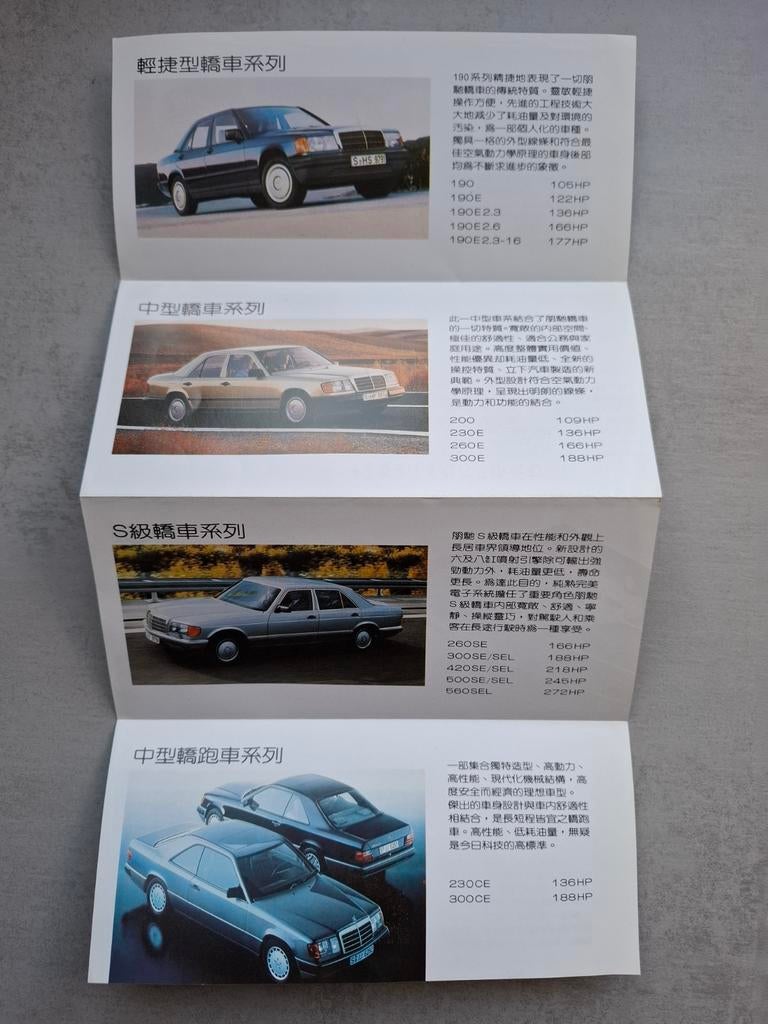 Chinese Mercedes-Benz folder - zie omschrijving, Ophalen of Verzenden, Zo goed als nieuw, Mercedes