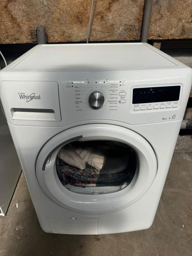 Whirlpool Condensdroger KONINGSDAG open!, Witgoed en Apparatuur, 6 tot 8 kg, Gebruikt, Ophalen of Verzenden, Voorlader