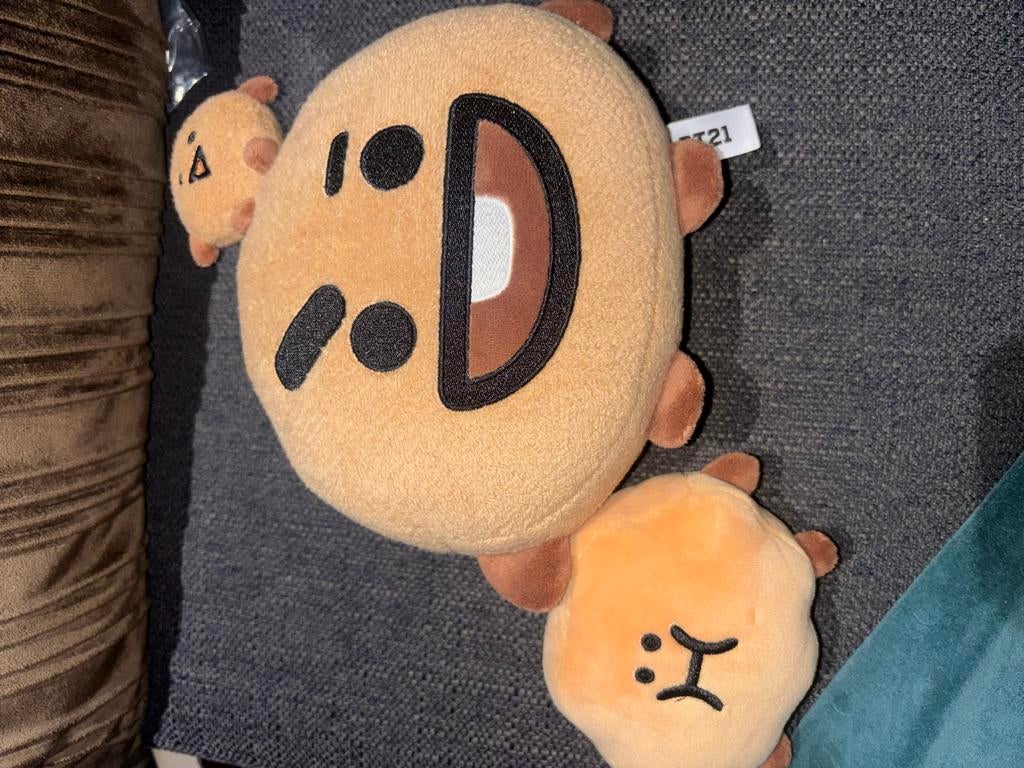 BT21 Shooky (Suga) Pluche Knuffel - Officieel BTS Merchandis, Overige merken, Overige typen, Middelgroot (20 tot 80 cm), Bruin