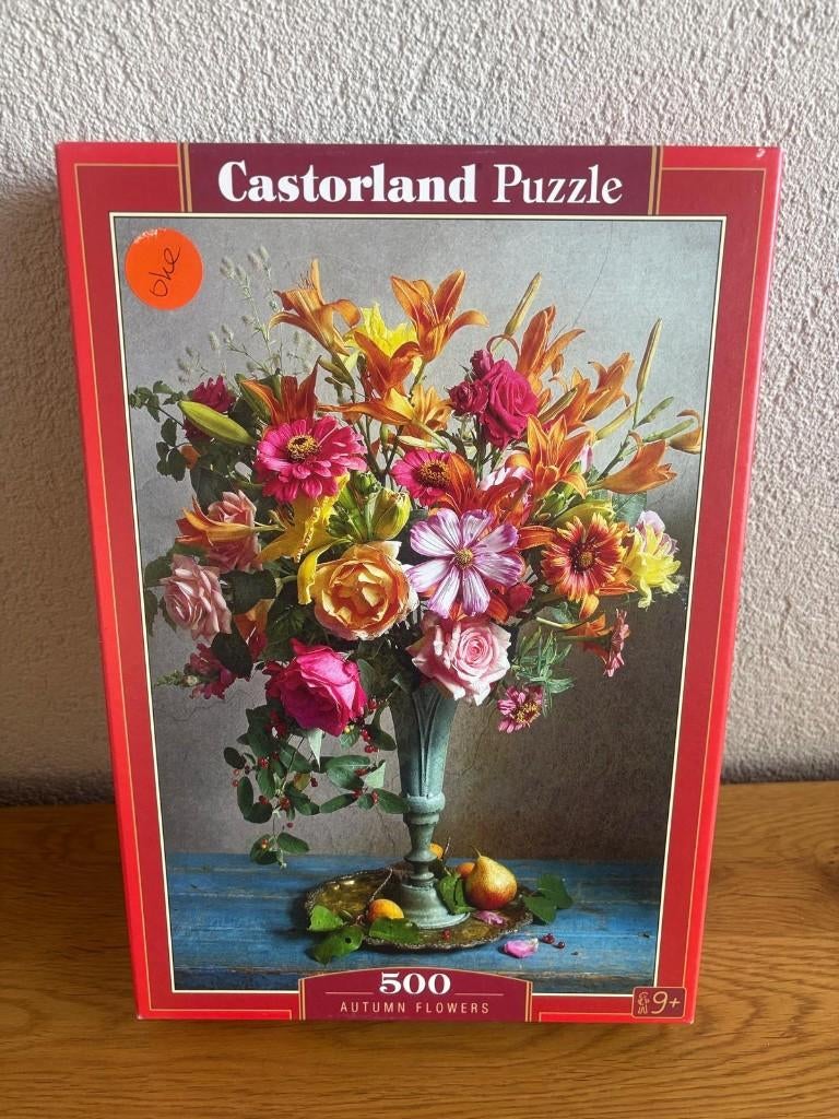 puzzel Casterland Autumn Flowers 500 stukjes, Hobby en Vrije tijd, Denksport en Puzzels, Zo goed als nieuw, Legpuzzel, 500 t/m 1500 stukjes