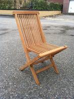 Klapstoeltje TEAK compact + plat opbergen, op boot, Outdoor, Ophalen, Nieuw, Campingstoel