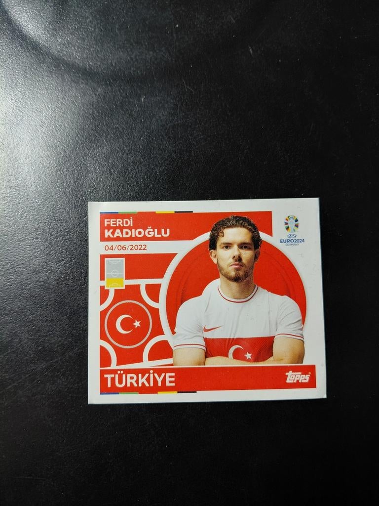 Ferdi kadioglu (turkije) topps ek 2024, Verzamelen, Sportartikelen en Voetbal, Ophalen of Verzenden, Nieuw, Buitenlandse clubs