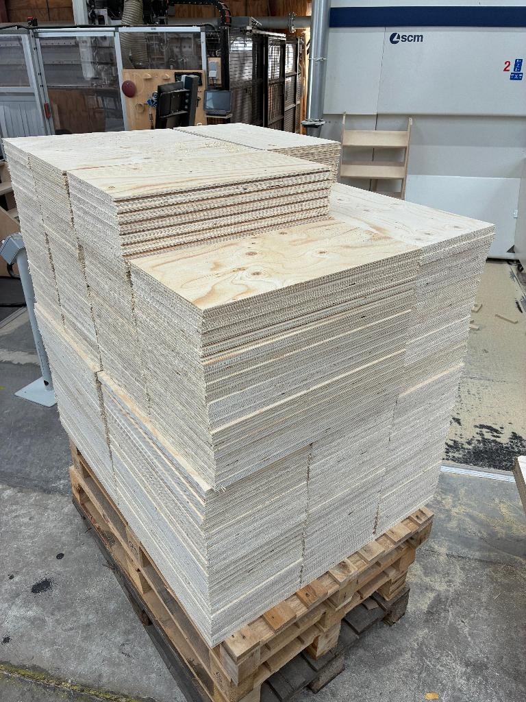 Diverse partijen plaat, Doe-het-zelf en Verbouw, Platen en Panelen, Ophalen, Nieuw, Hout, Minder dan 20 mm