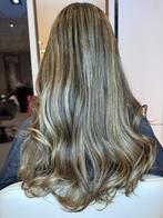 Balayar topper + 2x volume banen clip ins 50 cm echt haar, Ophalen of Verzenden, Zo goed als nieuw, Pruik of Haarverlenging