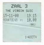 bioscoopkaartje The Virgin Suicides 15-11-2000 (TK 10), Ophalen of Verzenden