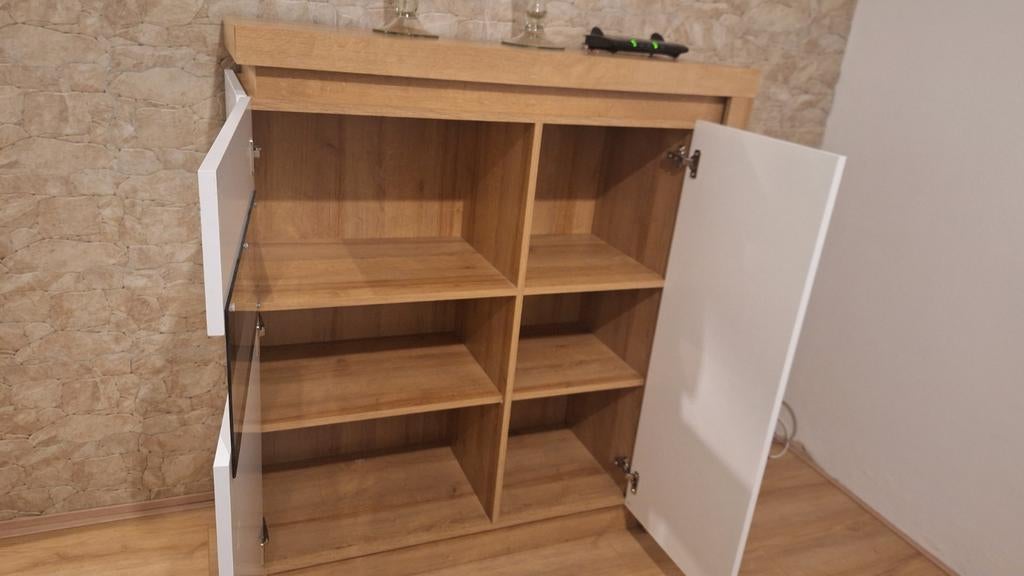 Vitrinekast, Huis en Inrichting, Kasten | Vitrinekasten, Ophalen, 100 tot 150 cm, 50 tot 100 cm, Glas