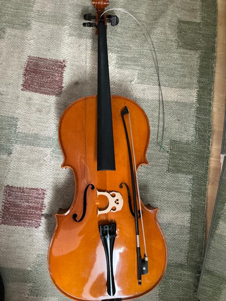 Cello 1/2 (losse hals en stapel), Ophalen, Gebruikt, 1/2-cello, Met koffer