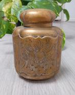 antiek fles/een flacon met bloemengravure, Ophalen of Verzenden