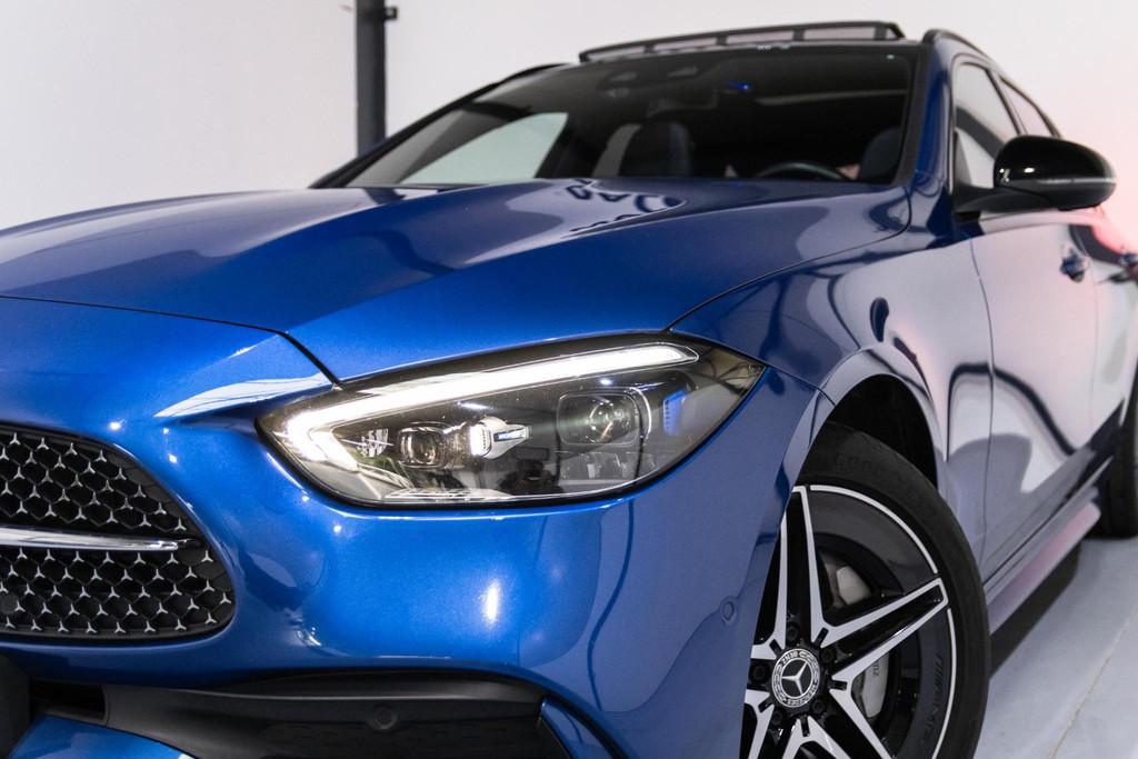 Mercedes-Benz C-klasse 300 e AMG Line PANO/LEDER/HUD/DEALERO, Automaat, Achterwielaandrijving, 4 cilinders, 2020 kg