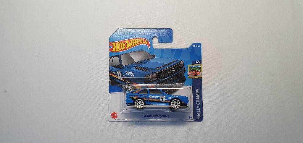 Hot Wheels Audi '84 Sport Quattro blauw, Ophalen of Verzenden, Nieuw, Auto