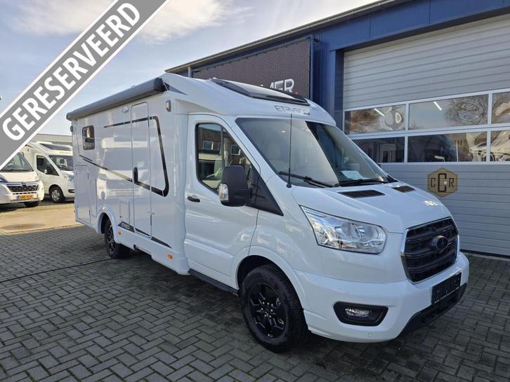 Etrusco V 6.8 SCF face/face + xxl koelkast, Caravans en Kamperen, Campers, Bedrijf, tot en met 3, Half-integraal, Etrusco, Ford