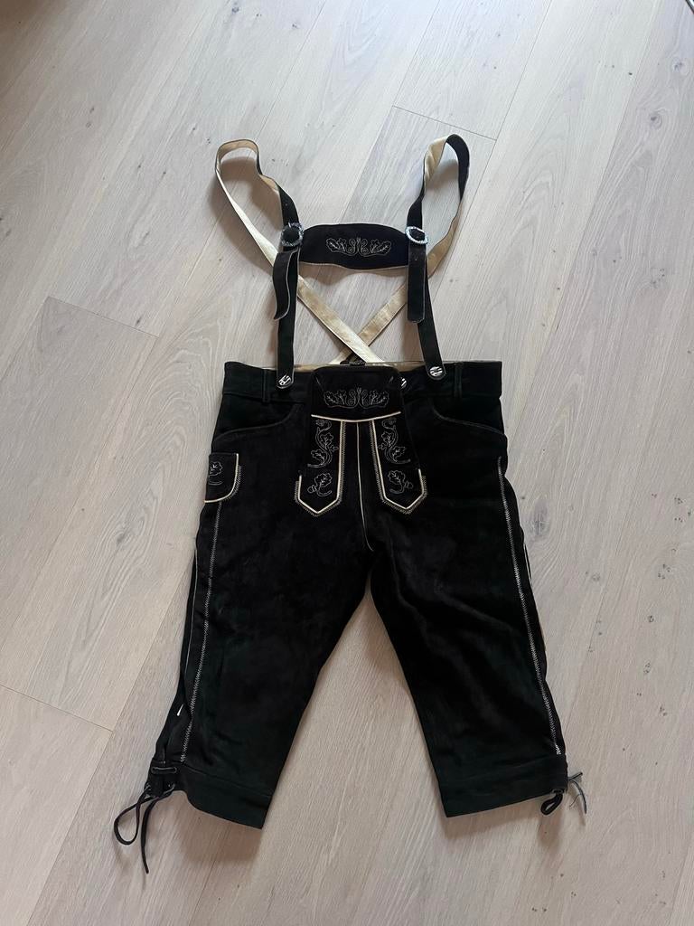 Lederhose Landhaus Dreams L/54, Kleding | Heren, Verzenden, Gedragen, Maat 52/54 (L), Zwart