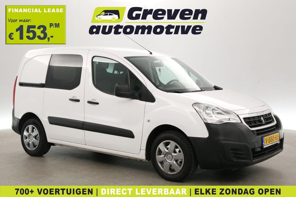 Peugeot Partner 1.6 BlueHDi 100PK | Aut. | Airco | Cruise |, Auto's, Bestelauto's, Euro 6, 4 cilinders, Wit, Origineel Nederlands