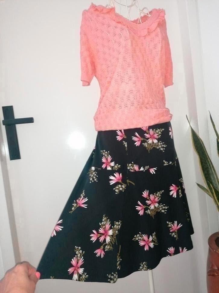 King Louie border skirt M, Kleding | Dames, Rokken, Maat 38/40 (M), Zwart, Ophalen of Verzenden, Zo goed als nieuw