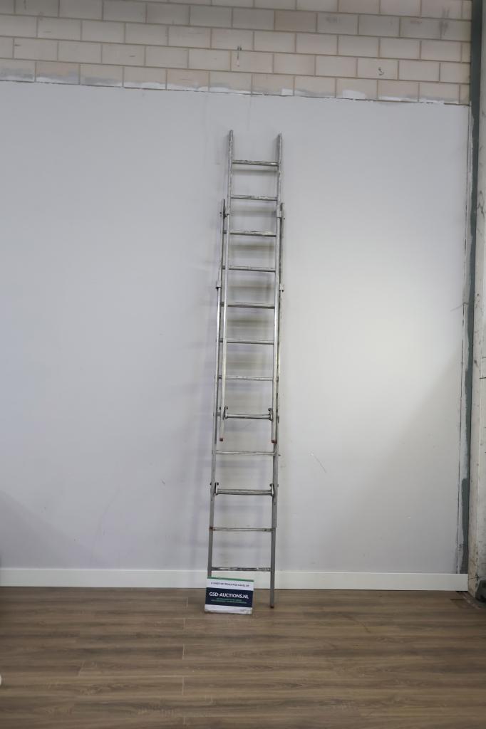 24-Treeds Uitschuifladder, Telescoopladder, Doe-het-zelf en Verbouw, Ladders en Trappen, Ophalen of Verzenden