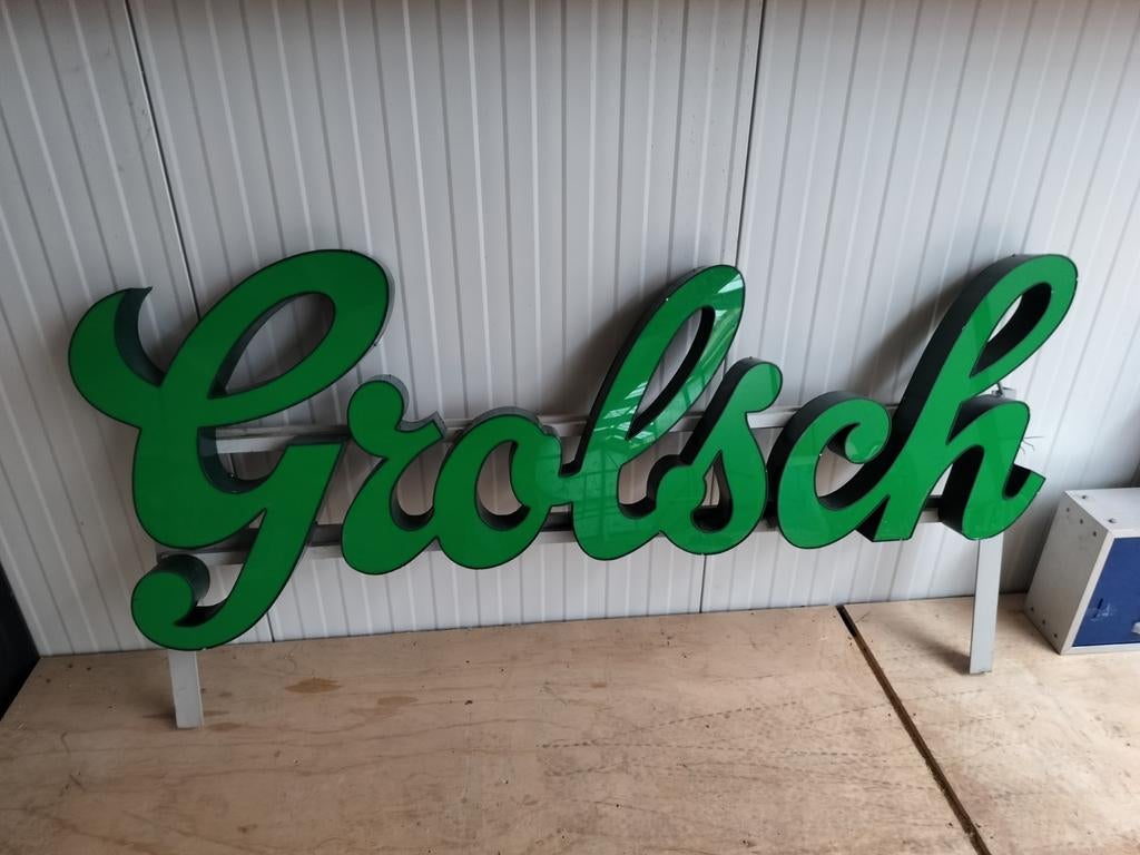 Grolsch Lichtbak Reclamebord - 175x97 cm, Ophalen