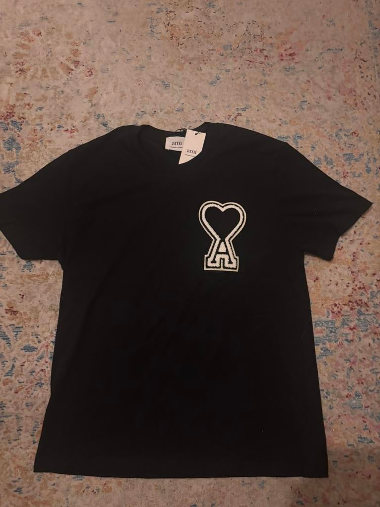 Ami paris t shirt, Kleding | Heren, T-shirts, Ophalen of Verzenden, Nieuw, Maat 52/54 (L), Zwart