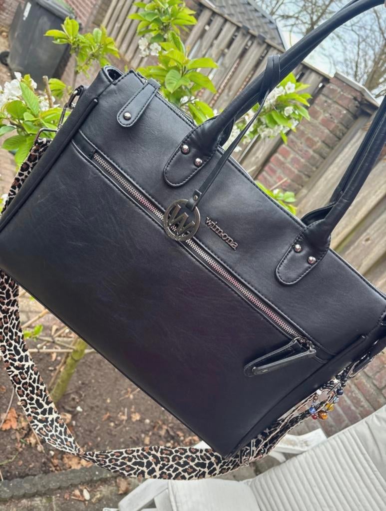 Wimona tas, Ophalen of Verzenden, Gebruikt, Zwart, Overige typen