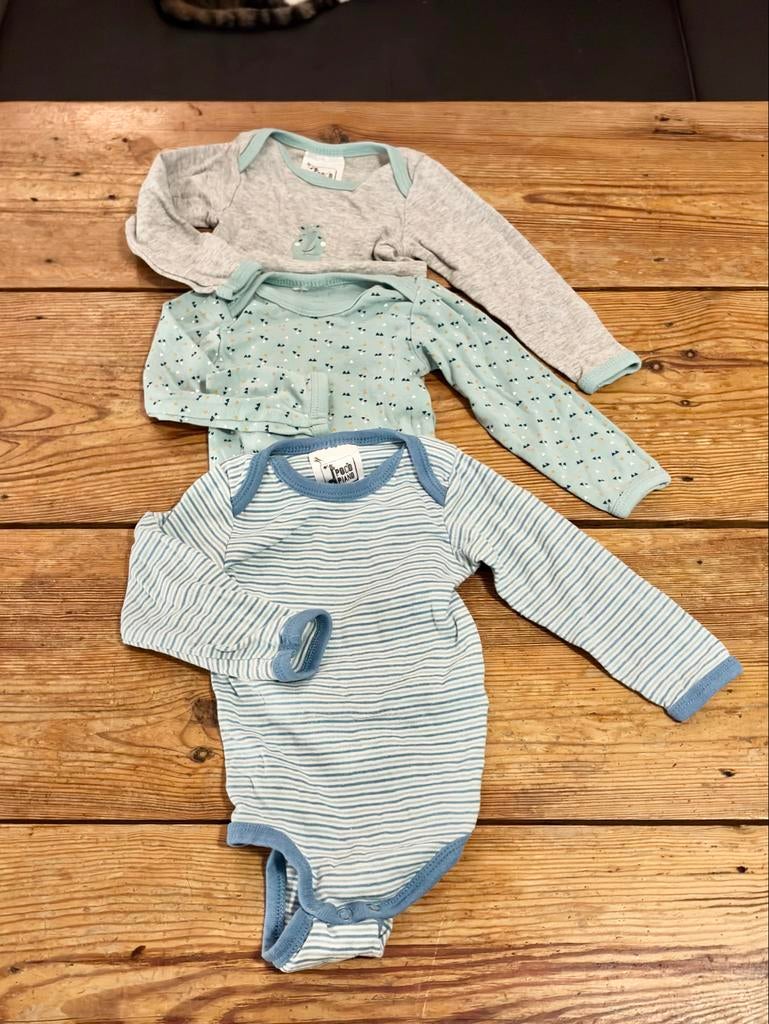 Romperset 3x Poco Piano maat 74/80, Kinderen en Baby's, Ophalen of Verzenden, Zo goed als nieuw, Jongetje of Meisje, Nacht- of Onderkleding