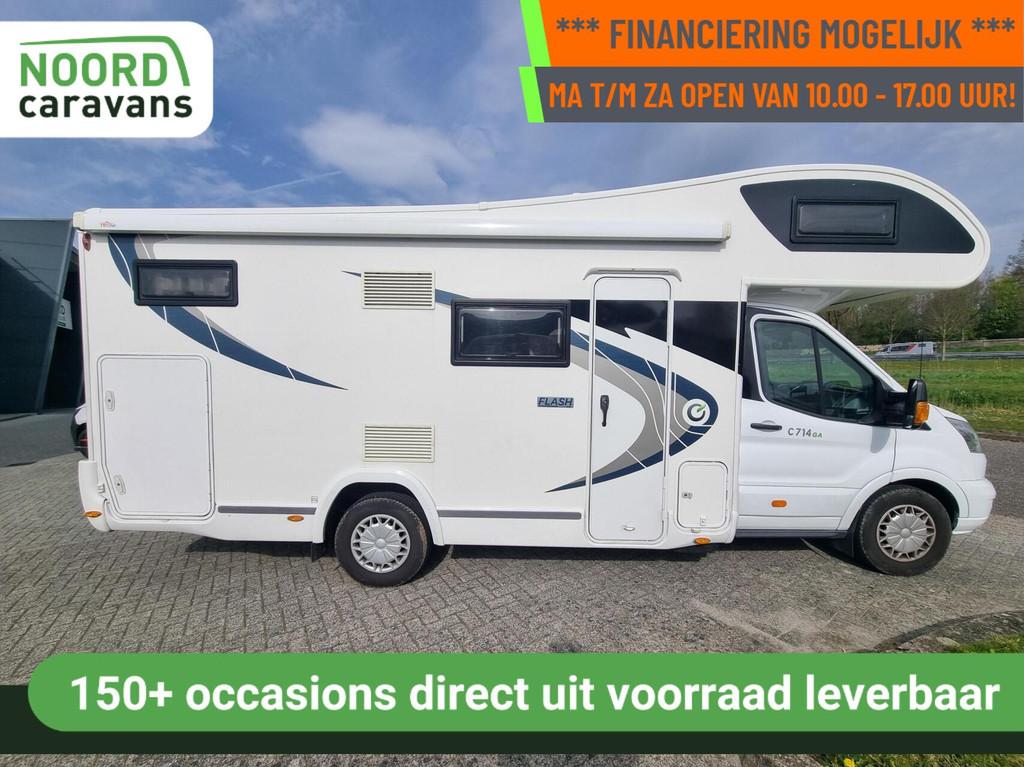 Chausson C714GA FLASH / 6 PERSOONS RDW + AIRCO +LUCHTVERING, Diesel, Elektrische ramen, Koelkast, Half-integraal