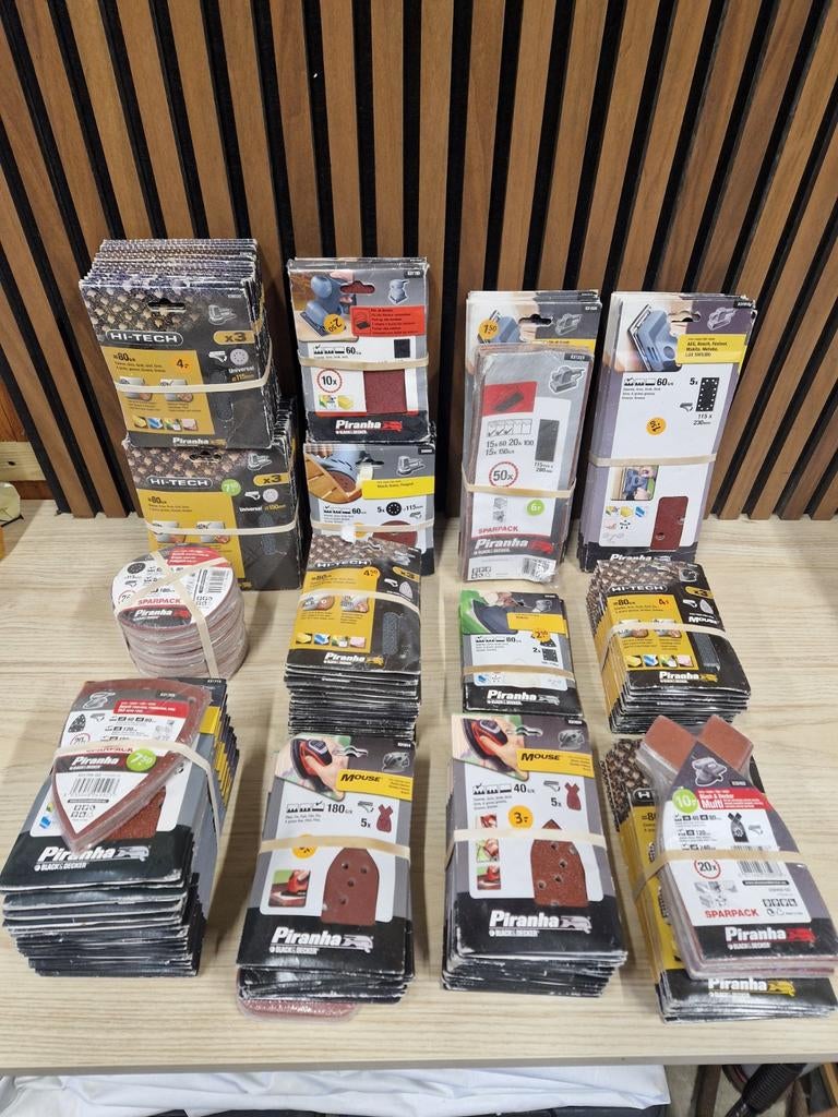 Grote partij schuurpapier delta vlak mouse excentrisch, Ophalen of Verzenden, Nieuw, Overige typen