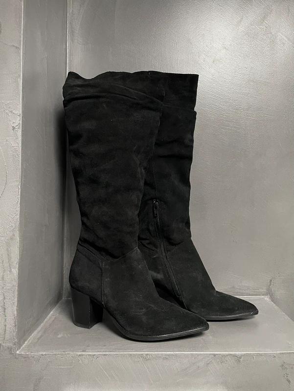 Anna Field suede laarzen, Hoge laarzen, Zwart, Ophalen of Verzenden, Zo goed als nieuw