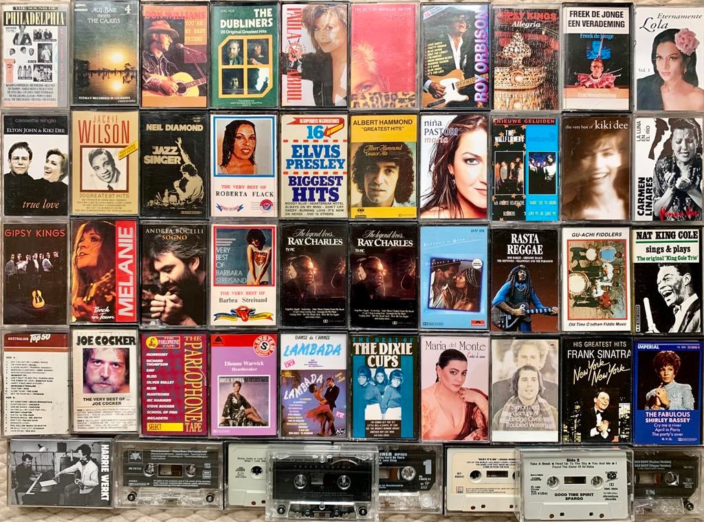 Muziekcassettes pop soul blues country Spaans origineel tape, Cd's en Dvd's, Cassettebandjes, Gebruikt, Diversen, Ophalen of Verzenden