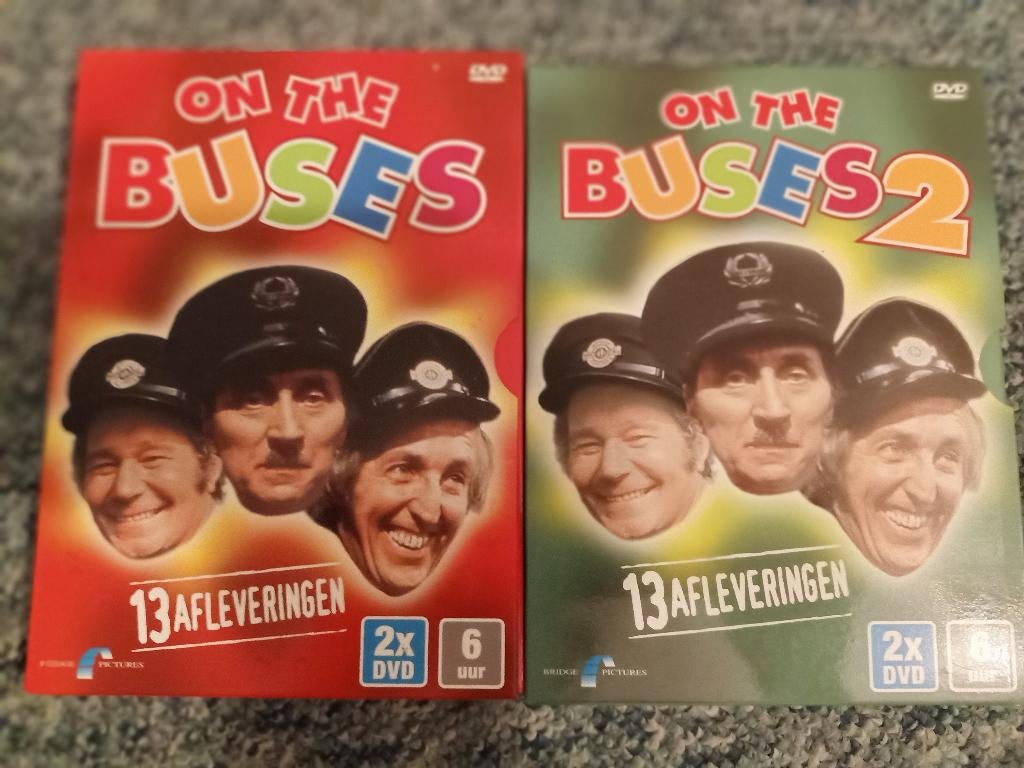 On the Buses 1 en 2 Engelse comedyserie, Alle leeftijden, Boxset, Ophalen of Verzenden, Zo goed als nieuw