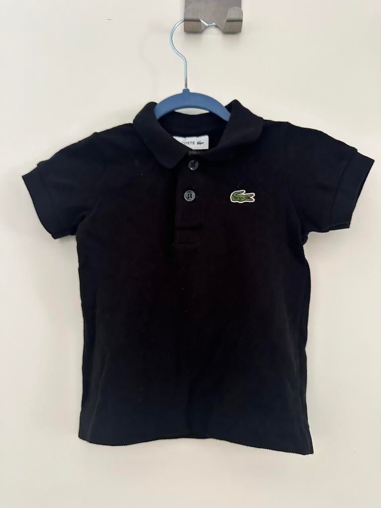 Baby Lacoste overhemd polo bloes blouse zwart katoen top 74, Kinderen en Baby's, Babykleding | Maat 74, Ophalen of Verzenden, Zo goed als nieuw