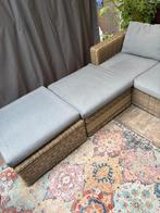Loungeset met ligstoel, Tuin en Terras, Ophalen of Verzenden, Zo goed als nieuw, Wicker, Bank