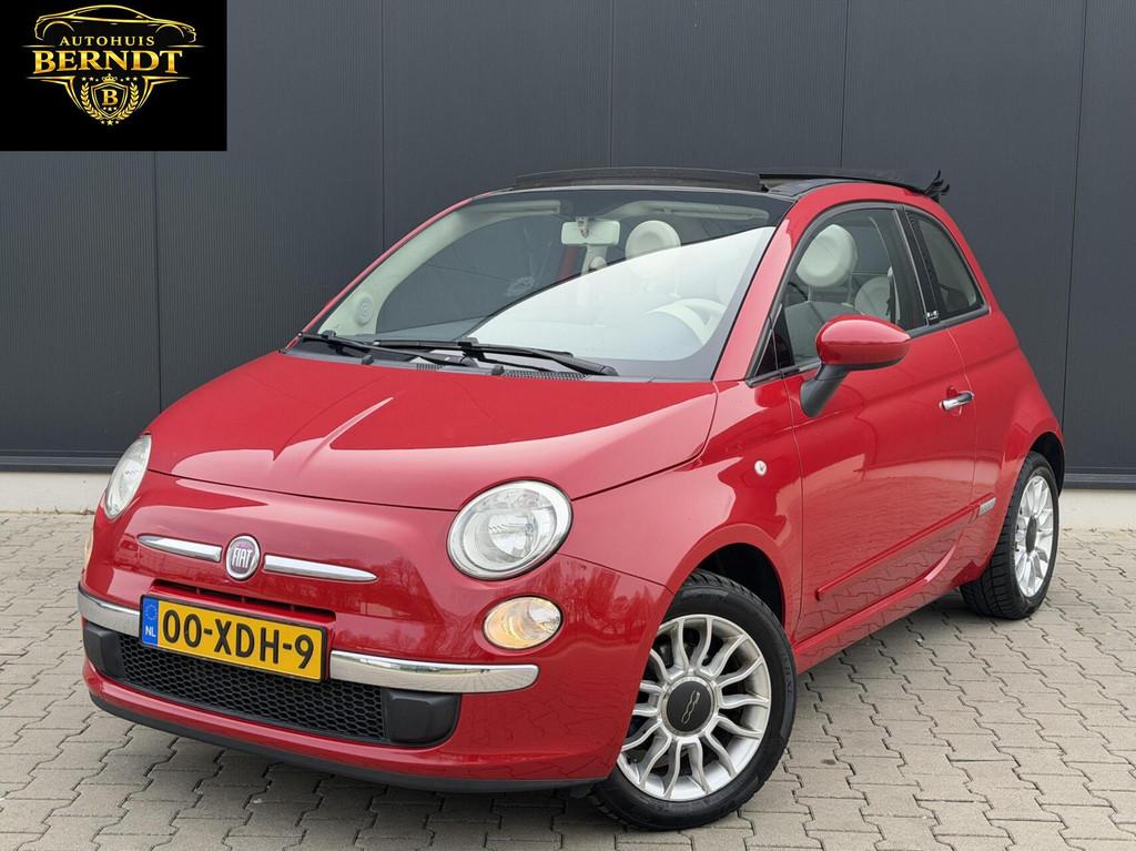 Fiat 500c 0.9 TwinAir Lounge Airco PDC Cabrio Automaat, Auto's, Euro 5, 86 pk, Gebruikt, Leder en Stof