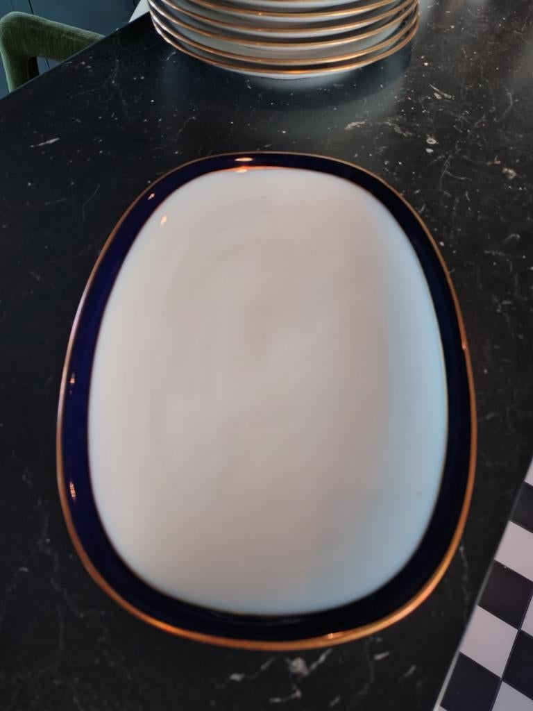 Hutschenreuther Olivia 63 schaal kobalt blauw goud, Ophalen