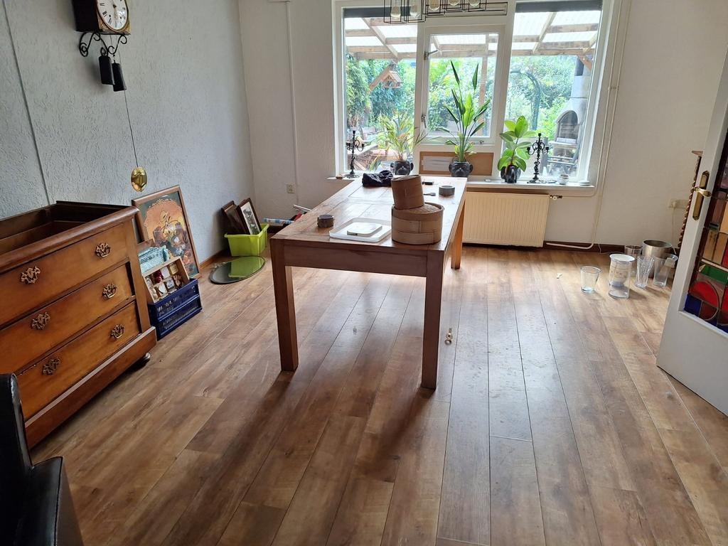 Robuuste koloniale eetkamertafel - 200x90x80 cm, Ophalen, Gebruikt, Koloniaal, 50 tot 100 cm