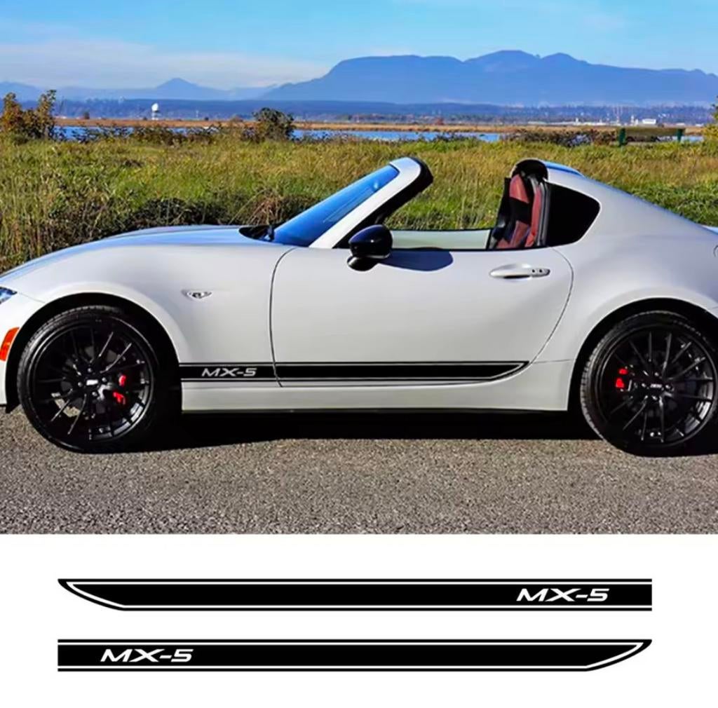 MX-5 ND Striping / Sticker Hoogglans Zwart, Ophalen of Verzenden